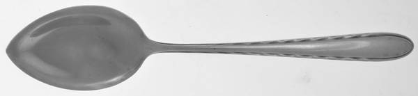 Silver Flutes (Sterling, 1941, No Monograms) Fruit/Orange Spoon