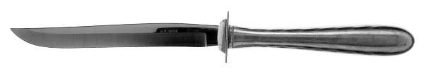 Silver Flutes (Sterling, 1941, No Monograms) Individual Steak Knife Hollow Handle