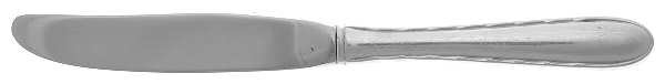 Silver Flutes (Sterling, 1941, No Monograms) Modern Hollow Butter Spreader (Stainless)