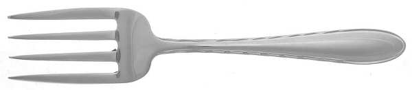 Silver Flutes (Sterling, 1941, No Monograms) Baby Fork