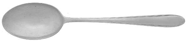 Silver Flutes (Sterling, 1941, No Monograms) Teaspoon