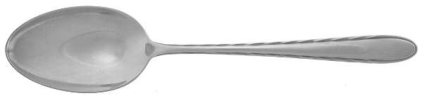Silver Flutes (Sterling, 1941, No Monograms) Tablespoon (Serving Spoon)