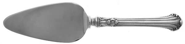 Silver Plumes (Sterling, 1939, No Monograms) Cheese Server with Stainless Blade