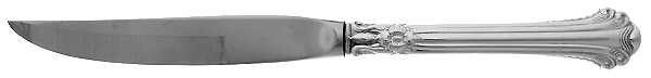 Silver Plumes (Sterling, 1939, No Monograms) Individual Steak Knife w/Bevel Blade