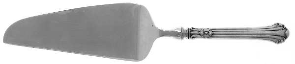 Silver Plumes (Sterling, 1939, No Monograms) Pie & Cake Server with Stainless Blade