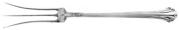 Silver Plumes (Sterling, 1939, No Monograms) Lemon Fork