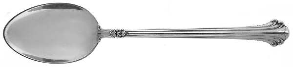 Silver Plumes (Sterling, 1939, No Monograms) Dessert/Oval Soup Spoon