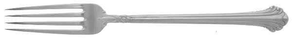 Silver Plumes (Sterling, 1939, No Monograms) Fork