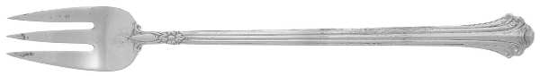 Silver Plumes (Sterling, 1939, No Monograms) Cocktail/Seafood Fork