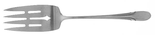 Symphony (Sterling, 1931, No Monograms) Medium Solid Cold Meat Serving Fork