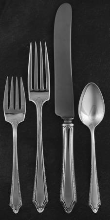 Virginia Carvel (Sterling, 1919, No Monograms) 4 Piece Dinner Size Setting by Towle Silver