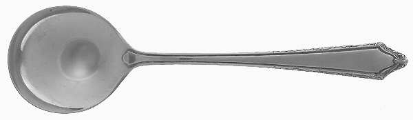 Virginia Carvel (Sterling, 1919, No Monograms) Round Bowl Soup Spoon (Cream Soup)