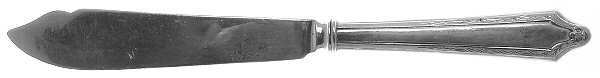 Virginia Carvel (Sterling, 1919, No Monograms) Individual Hollow Handle Fish Knife-Sterling Blade