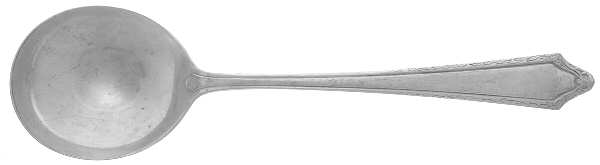 Virginia Carvel (Sterling, 1919, No Monograms) Round Bowl Soup Spoon (Gumbo)