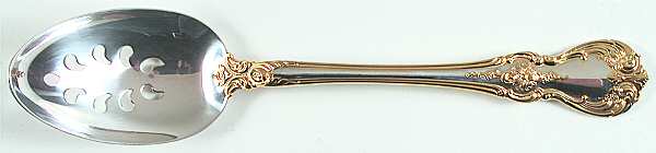 Old Master Gold (Sterling) Pierced Tablespoon (Serving Spoon)