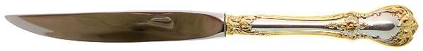 Old Master Gold (Sterling) Individual Steak Knife Hollow Handle