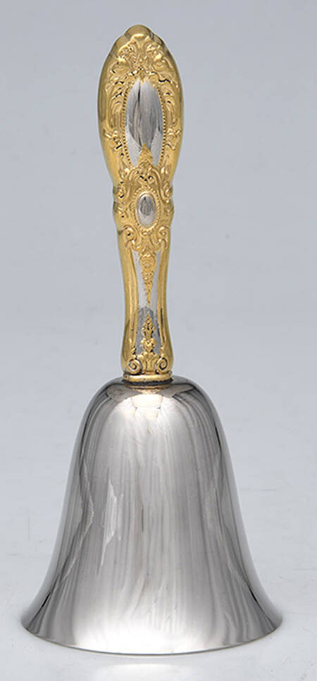 King Richard Gold (Sterling, Gold Acct) Bell Large with Stainless Bowl HC