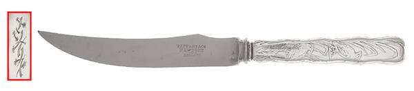 Lap-Over-Edge (Acid Etched) Individual Silverplate Blade Bird Knife