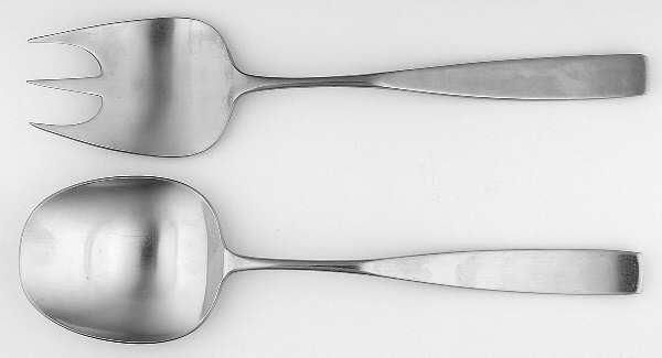 Bedford (Stainless) (2 Pc) Solid Salad Set