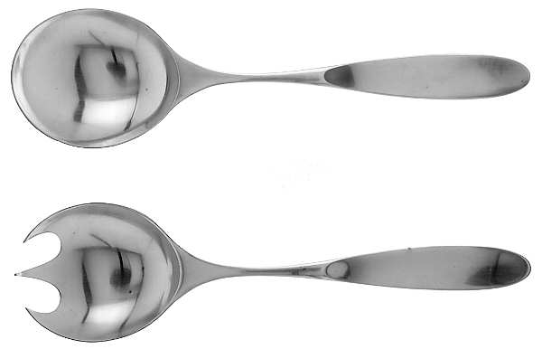 Magnum (Stainless, Norway) (2 Pc) Solid Salad Set
