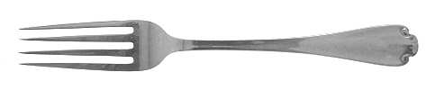Flemish (Sterling, 1911, Monograms) Fork