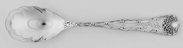 Wave Edge (Sterling, 1884, Monograms) Large Jelly Spoon