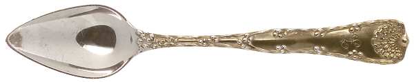 Wave Edge (Sterling, 1884, Monograms) Fruit/Orange Spoon