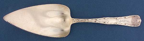 Wave Edge (Sterling, 1884, Monograms) Solid Pastry Server