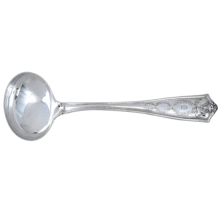 Winthrop (Sterling, 1909, Monograms) Solid Gravy Ladle