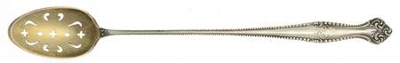 Canterbury (Sterling, 1893) Pierced Bowl Long Handle Olive Spoon