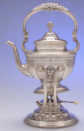 Louis XIV (Sterling, Hollowware) Kettle, Stand & Burner