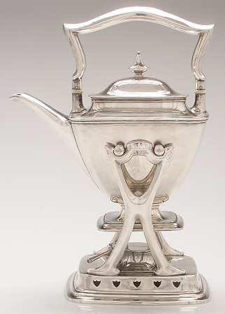 Mary Chilton (Sterling, Hollowwaree) Kettle, Stand & Burner
