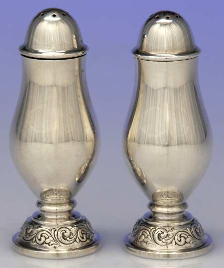 Old Master (Sterling, Hollowware, Towle Mark) Salt and Pepper Set