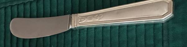 Berain (Sterling) Butter Spreader Hollow Hdl-Paddle/Stainless Blade