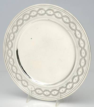 Winthrop (Sterling, 1909, Hollowware) Dinner/Service Plate