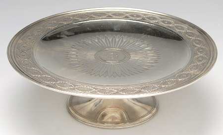 Winthrop (Sterling, 1909, Hollowware) 11" Diameter Pedestal Cake Stand