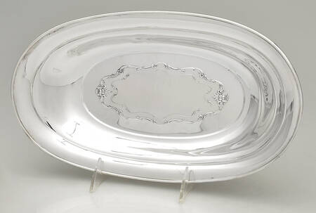 French Provincial (Sterling, 1948, Hollowware) 11" Bread Tray
