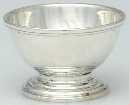 Queen Anne (Sterling, 1870, Hollowware) Master Open Salt