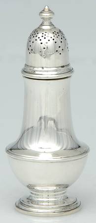 Queen Anne (Sterling, 1870, Hollowware) Pepper Shaker