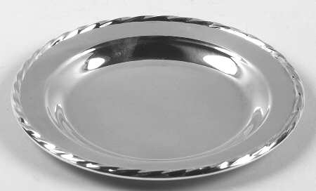 Silver Flutes (Sterling, 1941, Hollowware) Bread Plate