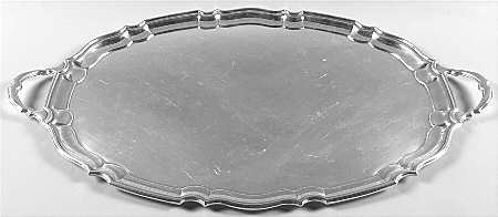 Silverplate Hollowware Silverplate Waiter Tray