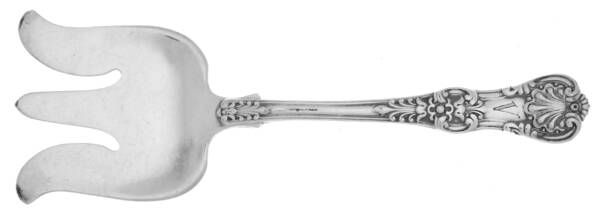 English King (Sterling, 1885, Monograms) Petit Fours Fork