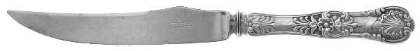 English King (Sterling, 1885, Monograms) Individual Bird Knife with Silverplate Blade