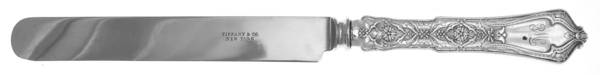 Persian (Sterling, 1872) Blunt Hollow Table Knife with Bolster