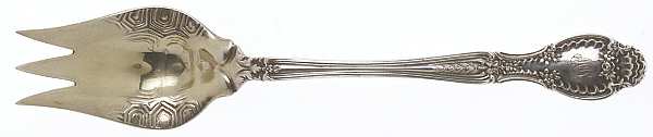 Richelieu (Sterling, 1892, Monograms) Large Individual Terrapin Fork Variant