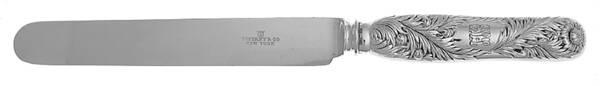 Chrysanthemum (Sterling, 1880) Blunt Hollow Handle Knife w/Bolster