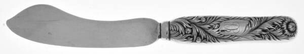 Chrysanthemum (Sterling, 1880) Large Hollow Handle Master Butter,Sterling Blade