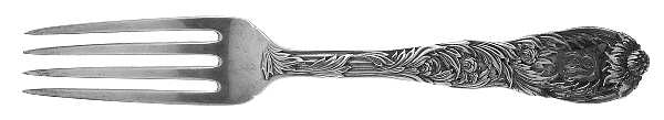 Chrysanthemum (Sterling, 1880, Monograms) Fork