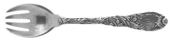 Chrysanthemum (Sterling, 1880, Monograms) Ice Cream Fork
