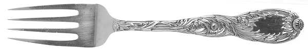 Chrysanthemum (Sterling, 1880, Monograms) Solid Serving Fork